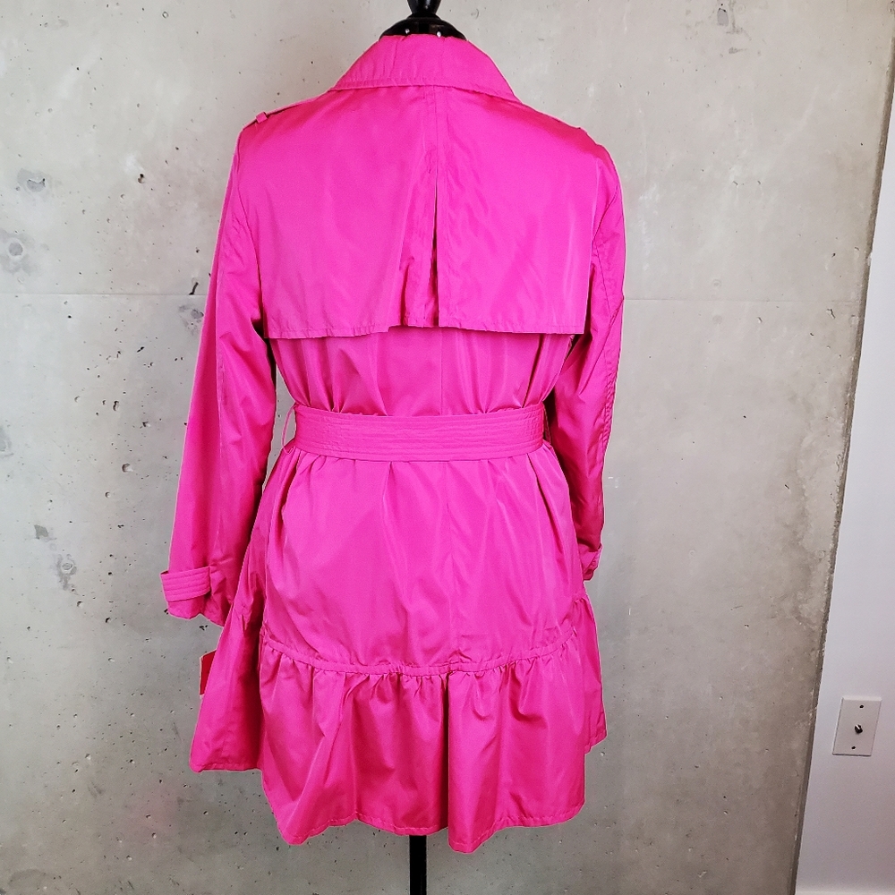 Kate Spade hot pink rain coat trench size XL - Picture 16 of 16